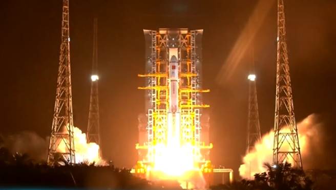 最强太空快递长征七号运载火箭成功将天舟六号货运太空船送入预定轨道。（大陆央视）