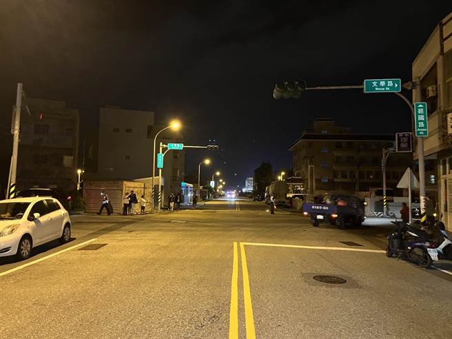 军人酒驾肇事的死亡现场。（警方提供。许逸民／澎湖传真）