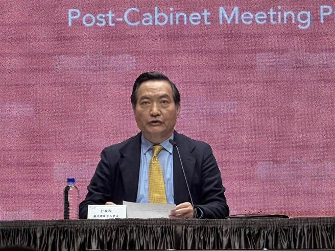 行政院代理發言人羅秉成。（黃婉婷攝）