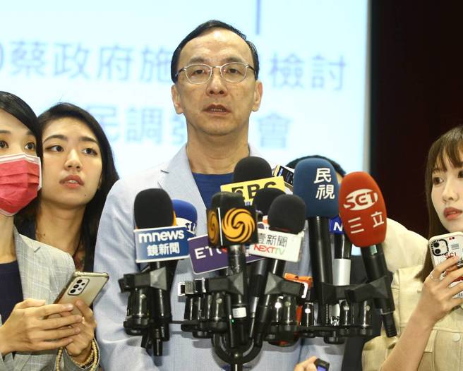 国民党主席朱立伦。（粘耿豪摄）