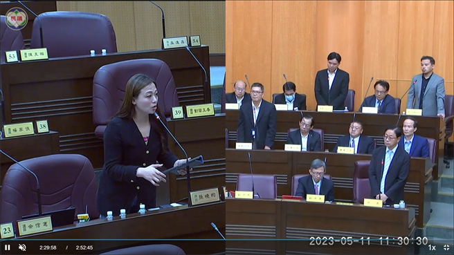 民進黨議員張曉昀呼籲桃市府引以為戒。(蔡依珍攝)