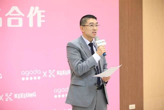 ▲市长谢国梁表示，很开心能与Agoda平台合作，也强调继续加强行人安全的重要性。（基隆市政府提供／徐佑升基隆传真）