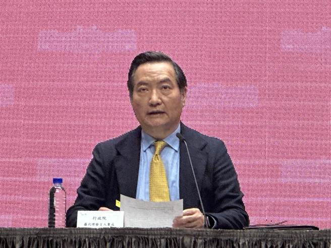 行政院代理發言人羅秉成。（黃婉婷攝）