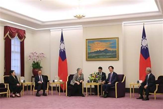 接见美前国土安全部长　赖清德：臺湾面对极权主义威胁 受网路攻击不计其数。总统府提供