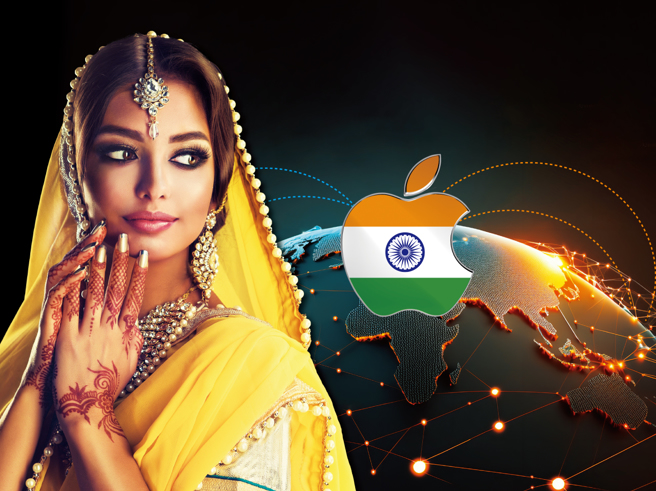 四月，苹果在印度第一大城孟买与首都新德里设立的首间及第二间专卖店正式开张，而苹果看准的，是印度作为全球第二大智慧型手机市场所具备的潜力。(图/先探投资周刊提供)