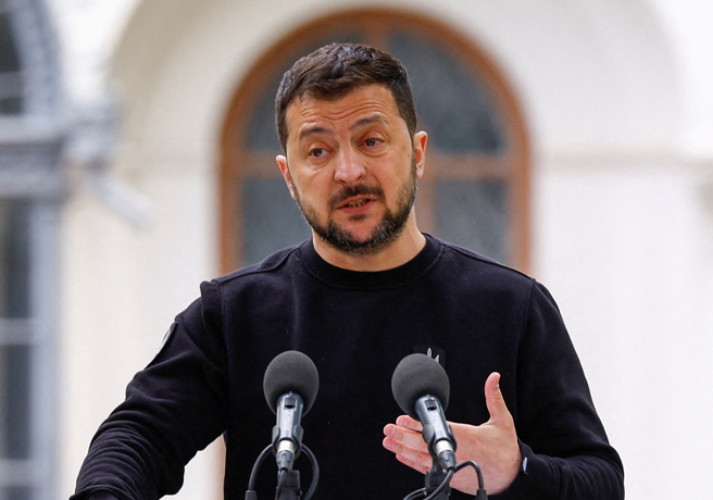 乌克兰总统泽伦斯基。（图／路透社）