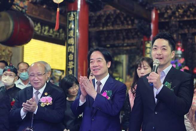 出席松山慈佑宫圣母圣诞大典，赖清德：慈佑宫是信仰、文化及慈善中心。（总统府提供）