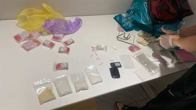警方查获大量毒品。（警方提供）★《中时新闻网》关心您：保护自己、远离毒品！