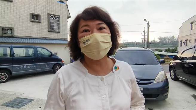 嘉义市长黄敏惠沉痛呼吁公安事件要引以为鑑。（廖素慧摄）