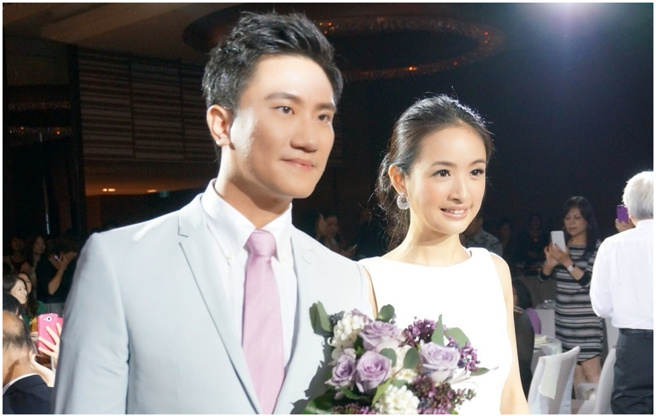 林依晨和丈夫林于超结婚8年，是远距离夫妻。（图／微博@从从唐从圣）