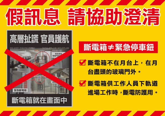 外界质疑紧急断电按钮为何不按？中捷这样说。(图/市府提供)