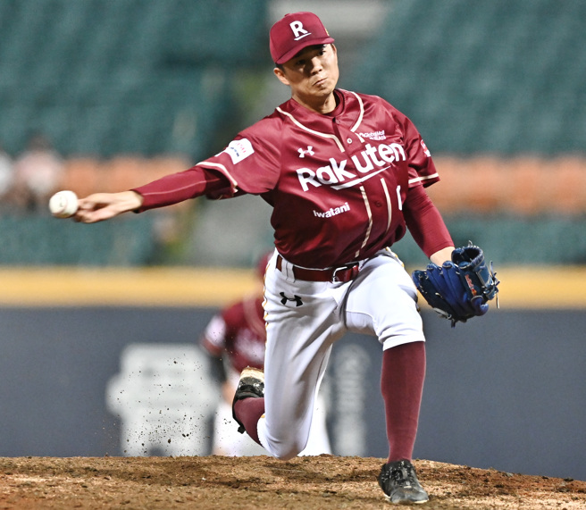 乐天桃猿黄子鹏。（季志翔摄）