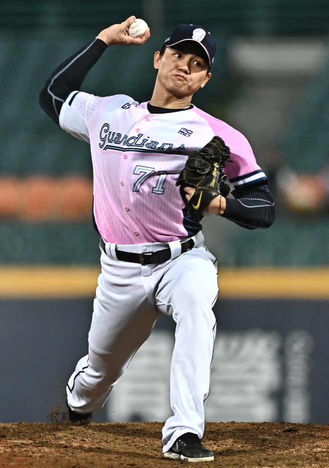 富邦悍将江少庆。（季志翔摄）