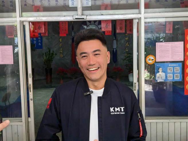 基隆市议员林沛祥在国民党立委初选中胜出，他上午在脸书发文感谢支持者，并希望能够团结在明年的立委选战中取得基隆立委席次。（张志康摄）