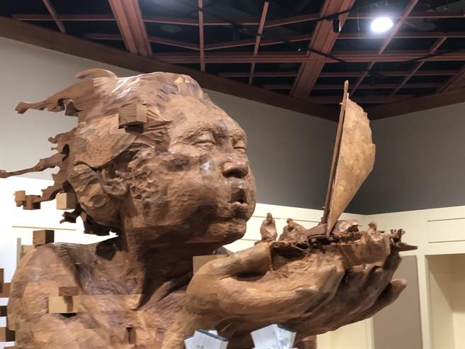 史前馆邀请艺术家韩旭东创作《海风》。（国立台湾史前文化博物馆提供／蔡旻妤台东传真）