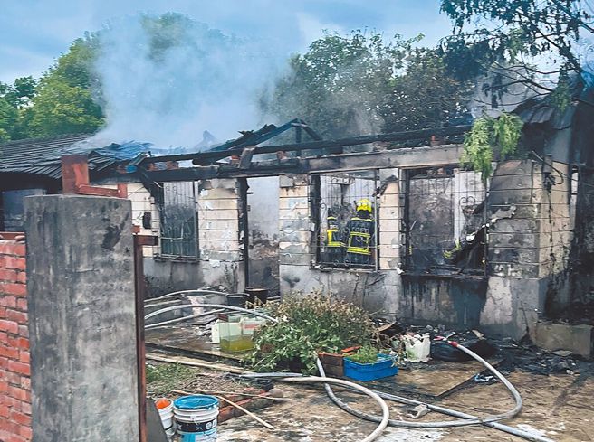 抓到了！雾峰光復新村收回首日大火 ，嫌犯原来是「他」。(坑口里长王中兴提供／潘虹恩台中传真）