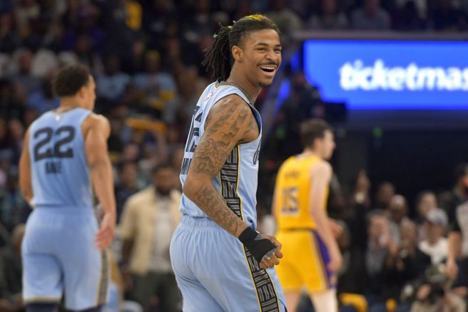 灰熊主将莫兰特面临长期禁赛危机。（美联社资料照）