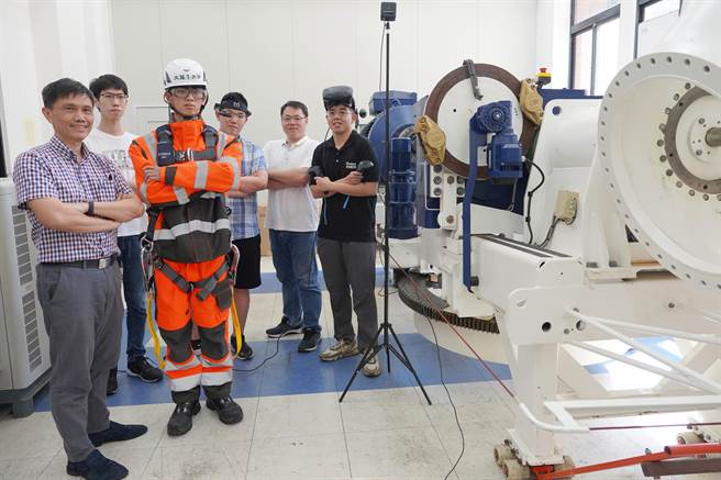 大叶大学研发人工智慧在风电产业的应用。(大叶大学提供／吴建辉彰化传真)