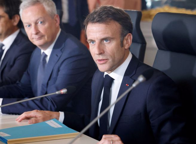 法国总统马克宏。（图／路透社）