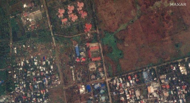 图为缅甸实兑市（Sittwe）。（路透社）