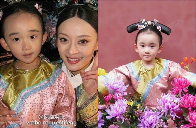 童心刘心玉在《后宫甄嬛传》饰演「胧月公主」。（图／微博）