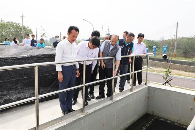 改善污染！布袋盐管沟排水水质净化场今揭牌启用。（嘉义县政府提供/吕妍庭嘉义传真）