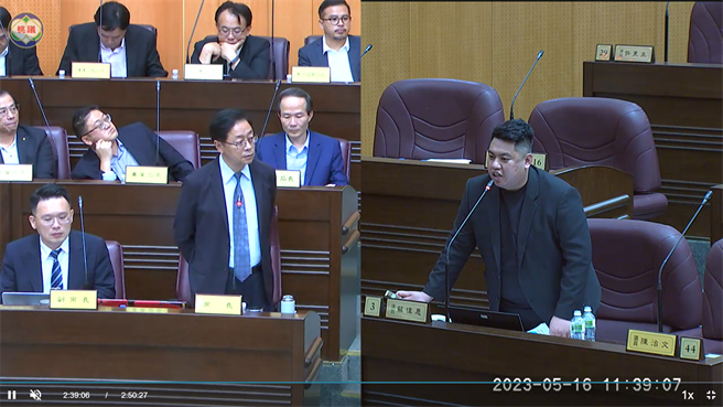 桃园市议员苏伟恩16日指青贷核贷率不到5成，张善政研拟以「青创第二棒」衔接辅导，提高创业成功率。(蔡依珍摄)