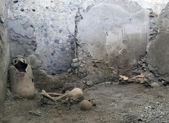 影》義大利龐貝城2具古人遺骸出土 「高舉手臂」死因曝光