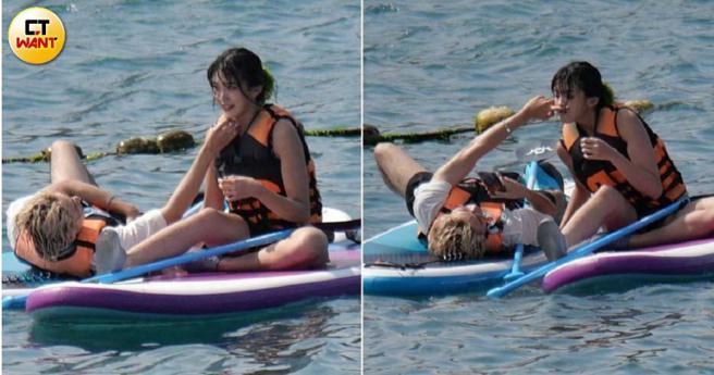 李承隆与艾莉儿两人之间有许多互逗的小动作，十分可爱。（图／本刊摄影组）