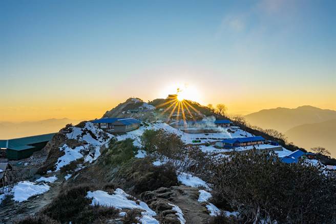  圣山鱼尾峰之旅Mardi Himal看日出，欣赏大山风景。（晴天旅游提供）