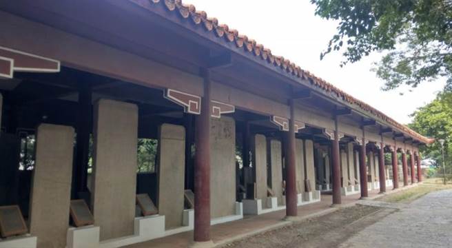 大南門碑林啟動修復，預計9月完成修復。（台南市文化局提供／曹婷婷台南傳真）