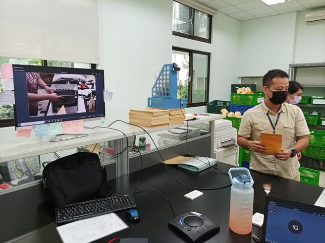 （ISTA接受远距检验，图／苗栗种苗场）