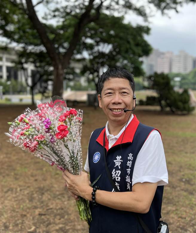 高市议员黄绍庭主打空战，论述能力强，又是媒体宠儿，常上各大政论节目，犀利针砭时事。（柯宗纬翻摄）