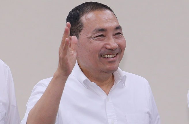 国民党中央17日召开中常会，确定徵召新北市长侯友宜出马，参选2024总统大选。（黄世麒摄）