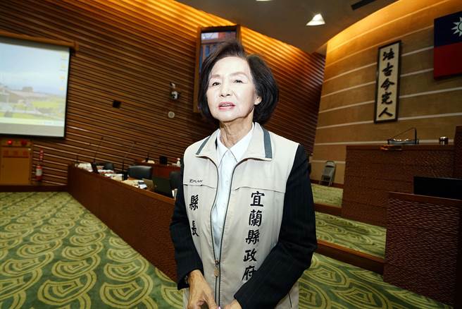 宜兰县长林姿妙对于侯友宜获党徵召选总统一事，表示乐观其成。（李忠一摄）