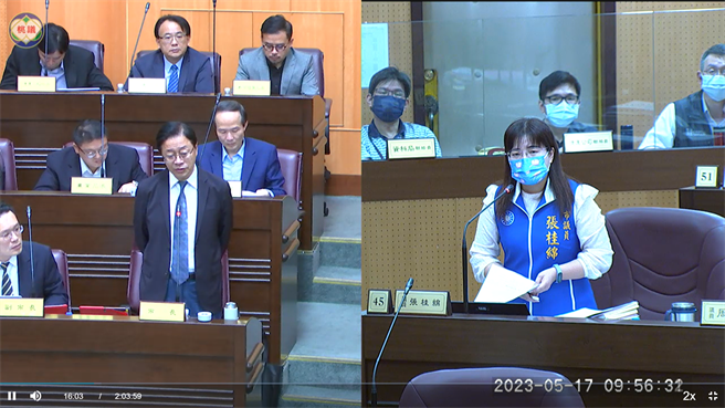 议员张桂绵17日再批改装车噪音已成全民公害，桃园市长张善政说，除明年达到1区3组科技执法，也喊话中央修法重罚。(蔡依珍摄)