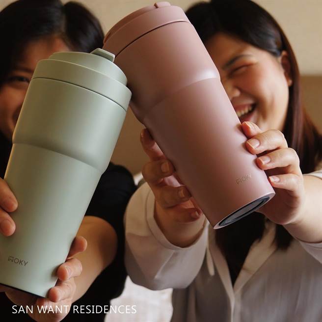 「Woky沃厨浑圆杯」标榜从制作到回收，标榜减少对环境的影响，贯彻绿色理念。（神旺商务酒店、Woky提供）