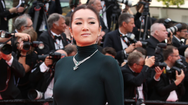 巩俐现身坎城影展。(图／达志影像)