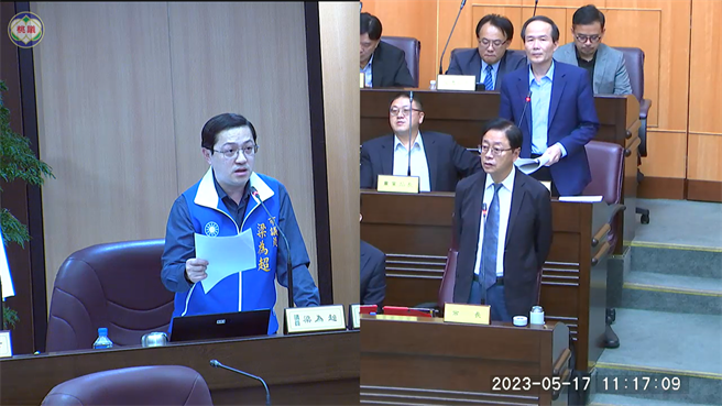 中坜市议员梁为超极力争取中坜青埔设立第二所国中，并要求超前部署增设过岭国小。(蔡依珍摄)