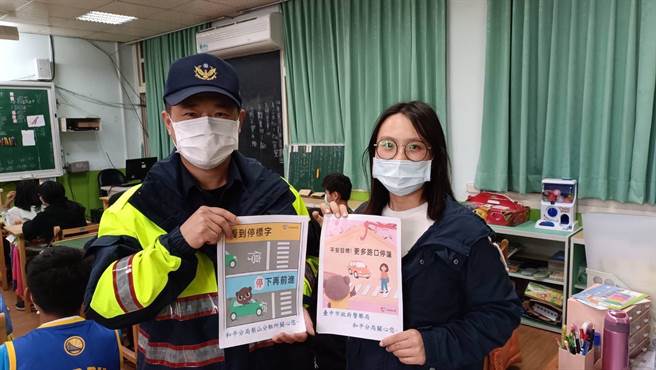 台中市和平警分局启动「社区警政再出发」，17日深入原乡校园宣导反毒、反诈及交通安全。（警方提供）