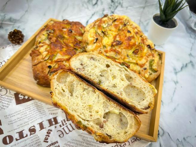 黄咏灿的得奖作品「红酒咸猪肉金枕」。（弘光科大提供／陈淑娥台中传真）