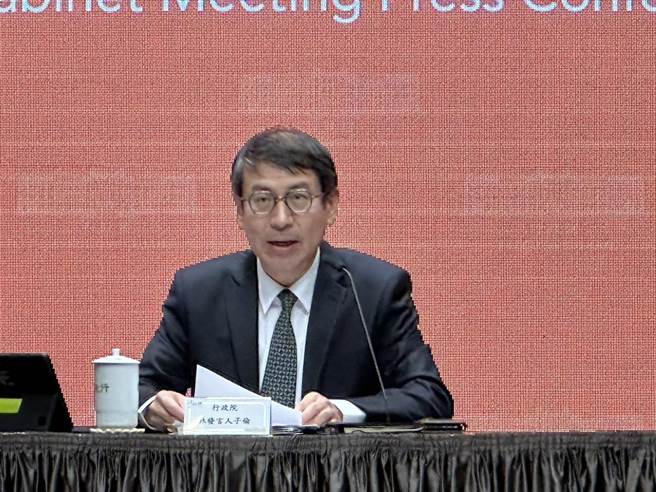 行政院发言人林子伦。（黄婉婷摄）