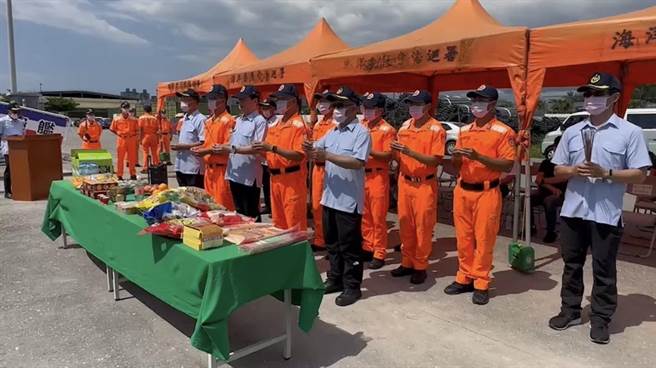 吉安舰成军祈福仪式。（巡署东部地区机动海巡队提供／王志伟花莲传真）