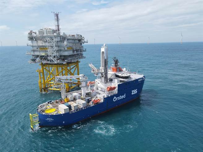 沃旭在台湾的离岸风场。（沃旭提供／孙英哲彰化传真）