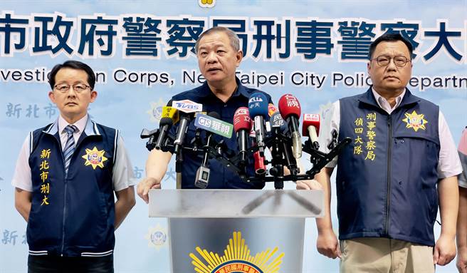 新北市警局长廖训诚宣示警方扫黑的决心不会因此案侦破而停歇。（吕健豪摄）
