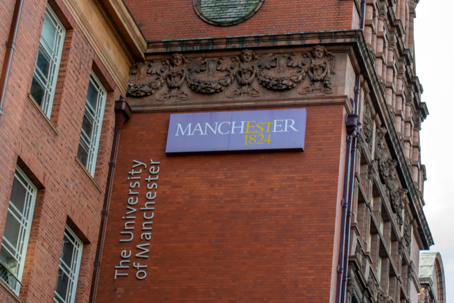 曼彻斯特大学（Manchester University)。(图/shutterstock)
