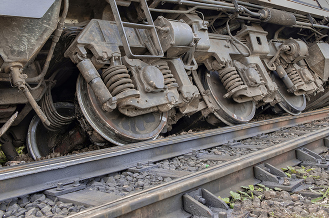 克里米亚发生运输火车出轨，这是一个月以来，第2起俄罗斯火车出轨事故。(图/shutterstock)