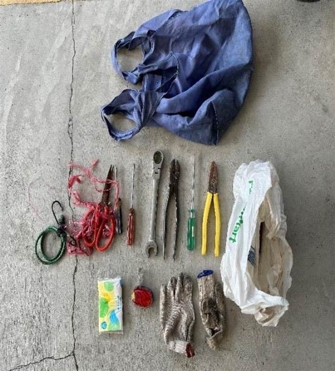 铁警局台中分局拘提陈姓嫌犯到案，并扣获作案工具一批。（读者提供／谢明俊苗栗传真）