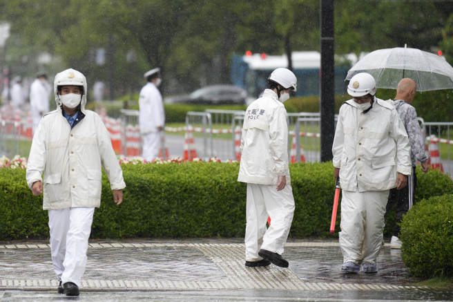 广岛市区戒备森严。(图/美联社)