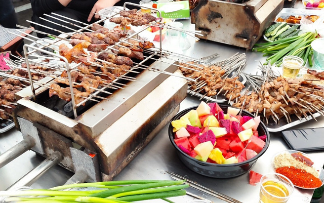 临淄烧烤三件套。（图／臺港澳媒体团提供）